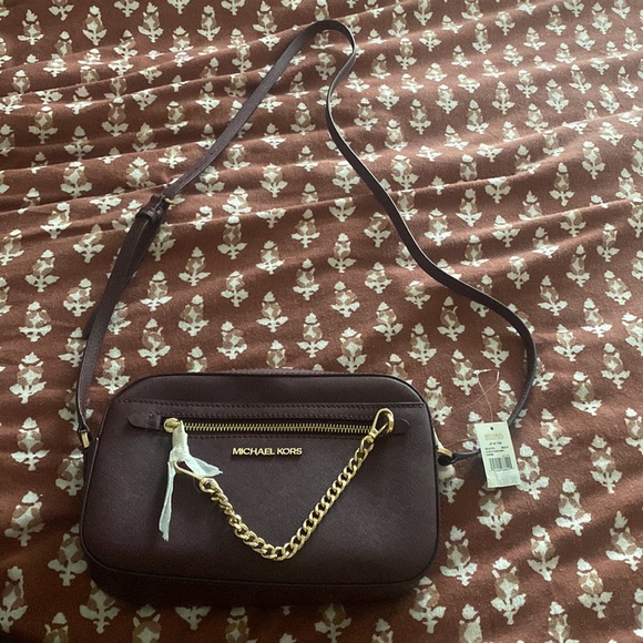 Micheal Kors Jet set Leather Crossbody Bag - Picture 2 of 14